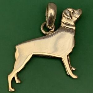 .925 Rottweiler Sterling Silver Jewelry Charm #dog #family pet #unisex